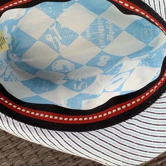 Striped Gray Fedora Hat - Picture 5 of 5